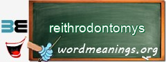 WordMeaning blackboard for reithrodontomys